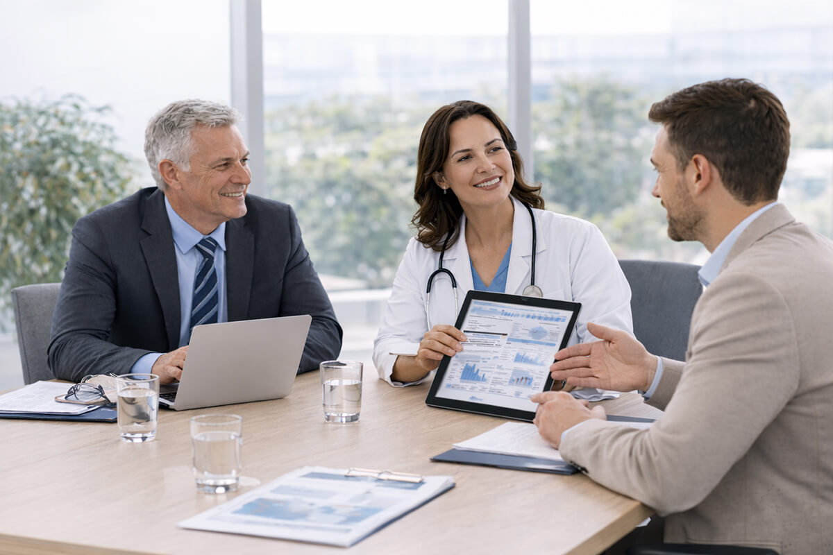 Medical records being reviewed for completeness during a litigation case